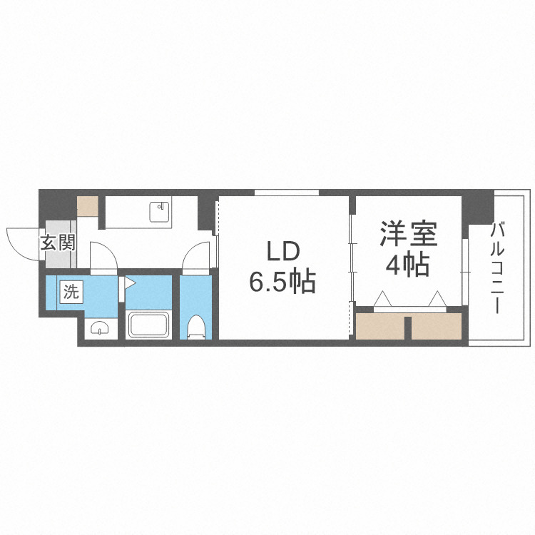 【大阪市西成区玉出西のマンションの間取り】