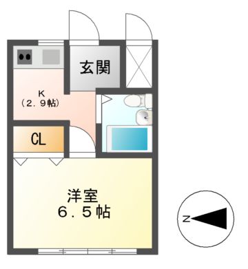 コーポパレット１の間取り