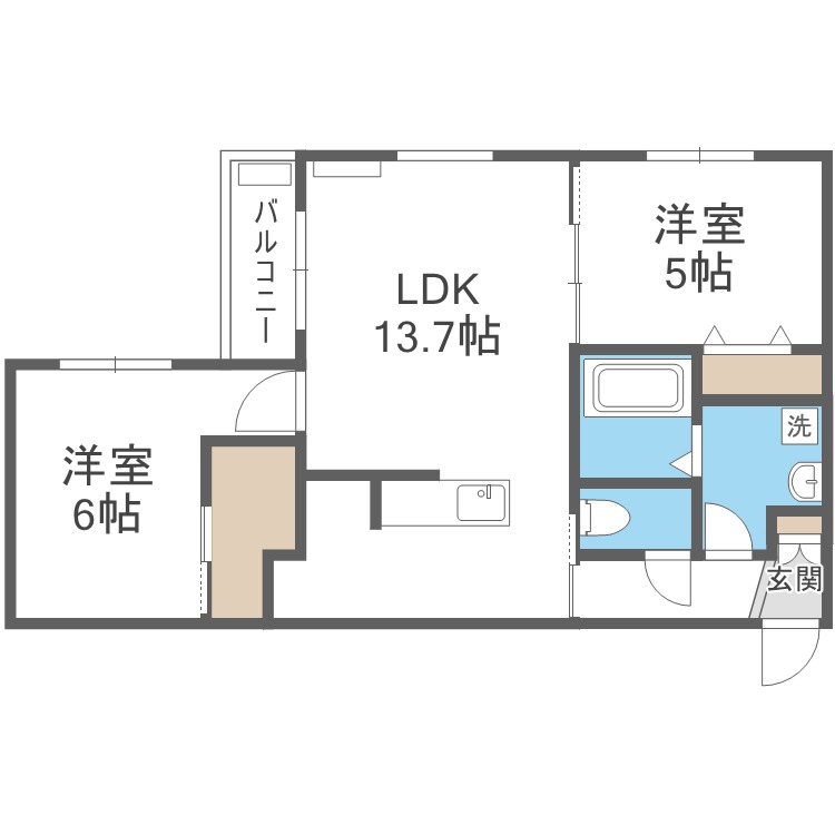 Ｆｏｏｔｏｎ札幌の間取り