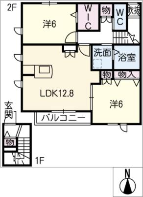 シャトン高針台の間取り