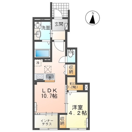 龍ヶ崎六斗蒔新築アパートの間取り