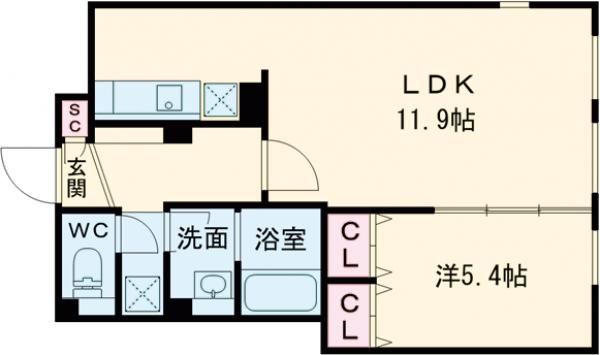 Ｌａｐｕｌｅ　明大前の間取り