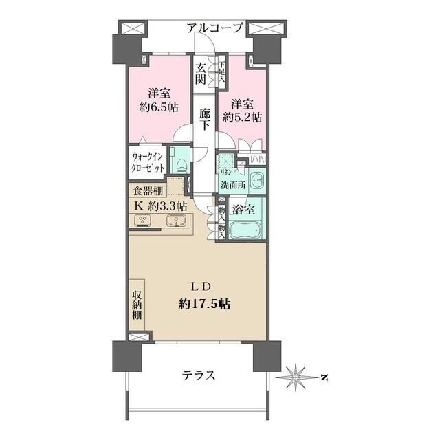 品川区東品川のマンションの間取り