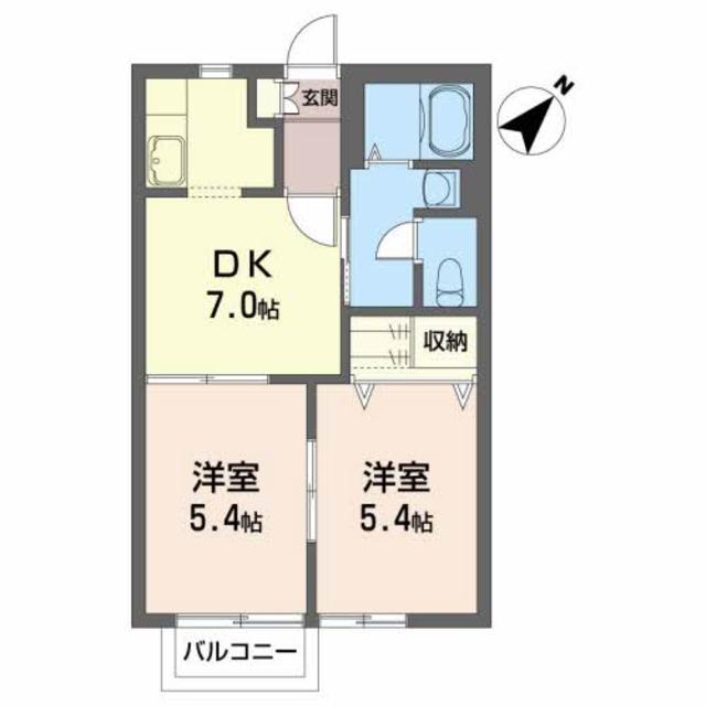 ファミーユ境山Iの間取り