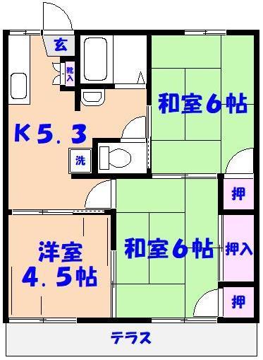 ドルフ石井Ａの間取り