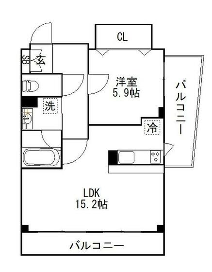 練馬区豊玉中のマンションの間取り