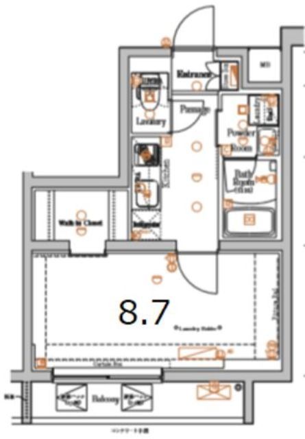 ＸＥＢＥＣ方南町の間取り