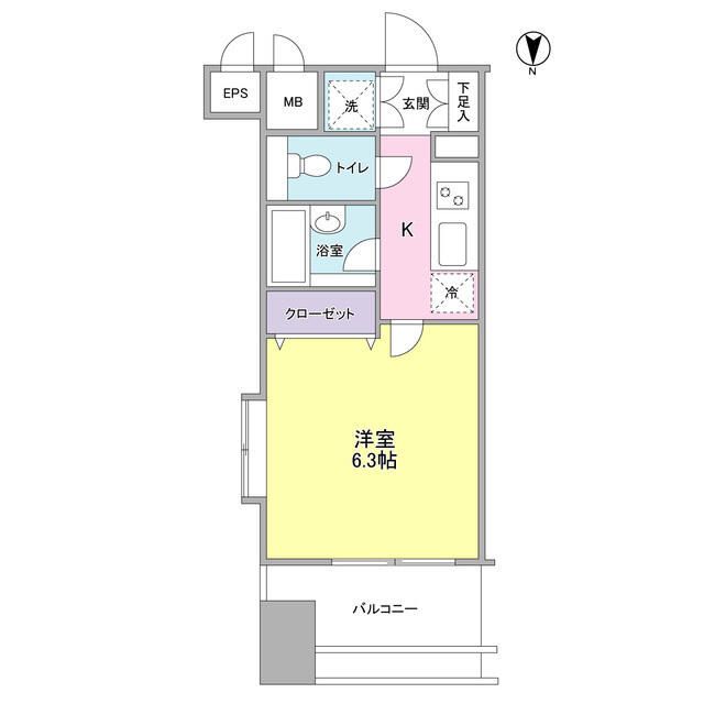 渋谷区広尾のマンションの間取り