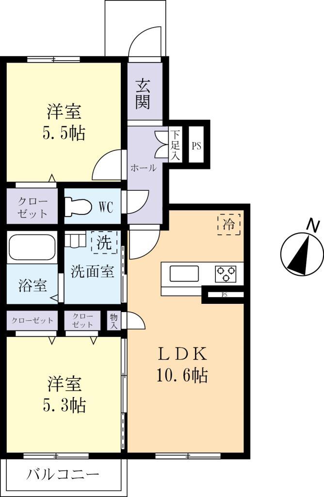 シエロ　アスールの間取り