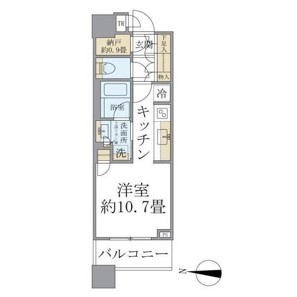 品川区上大崎のマンションの間取り