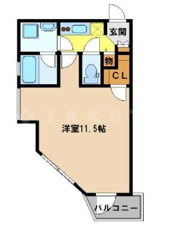 大阪市西区立売堀のマンションの間取り