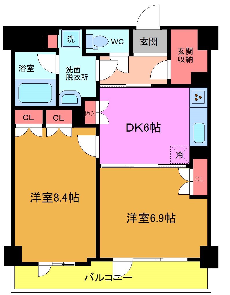 浦安市猫実のマンションの間取り