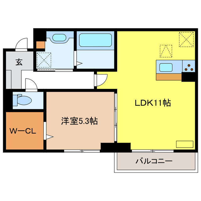 トラスト21　A棟の間取り