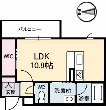 山口市小郡令和のマンションの間取り