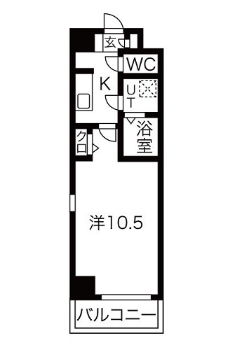 名古屋市瑞穂区彌富通のマンションの間取り