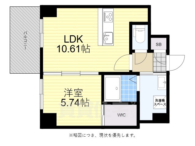 （仮称）CREST西新の間取り