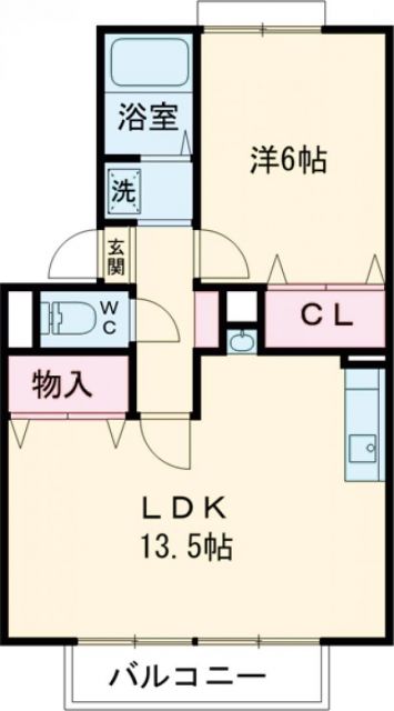 さぬき市志度のアパートの間取り