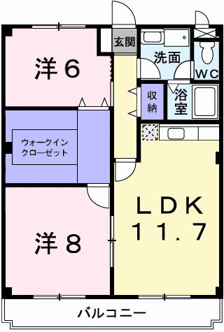 マリッチ今宿の間取り