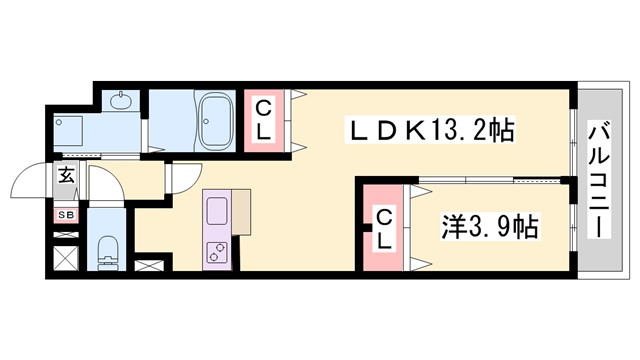 continent花影IIの間取り