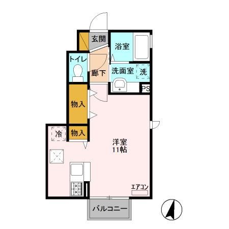 フォーゲルテラス ロート　IIの間取り