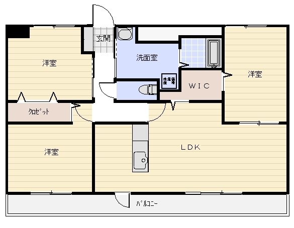 塔世西裏ＭＳビルの間取り