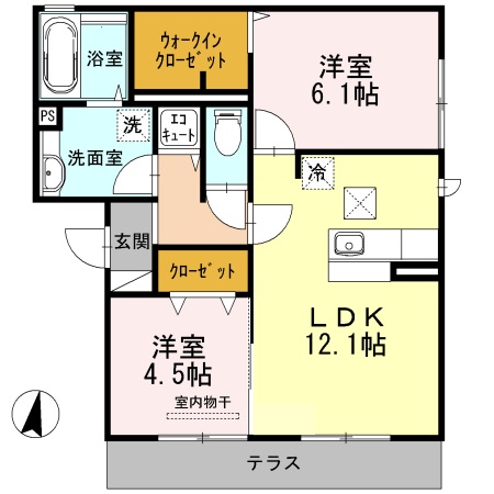 阪急京都線 高槻市駅 徒歩20分 3階建 築15年の間取り写真