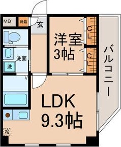 地下鉄東山線 東山公園駅 徒歩2分 9階建 築27年の間取り写真