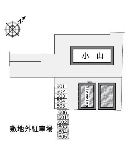 【川越市大字笠幡のアパートの駐車場】