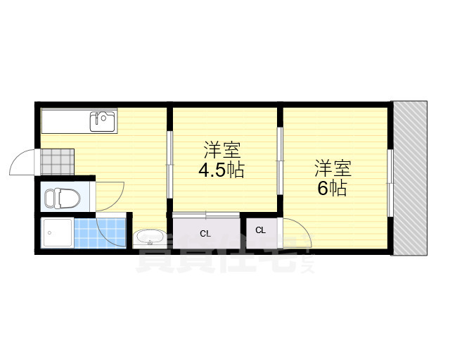 田畑マンションA棟の間取り