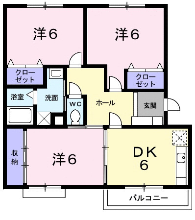 メゾンフレールの間取り