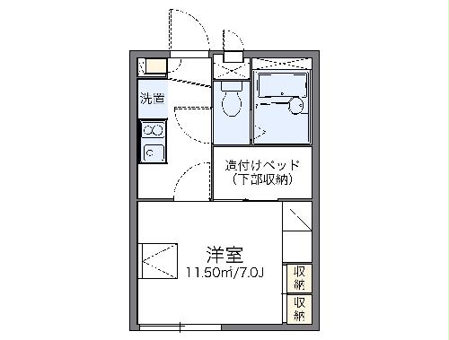 レオパレスボヌールの間取り