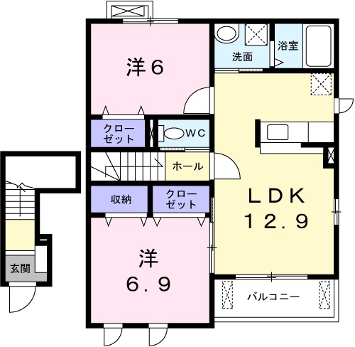 フレスクーラ苫編の間取り