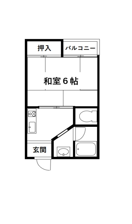 末広コーポの間取り