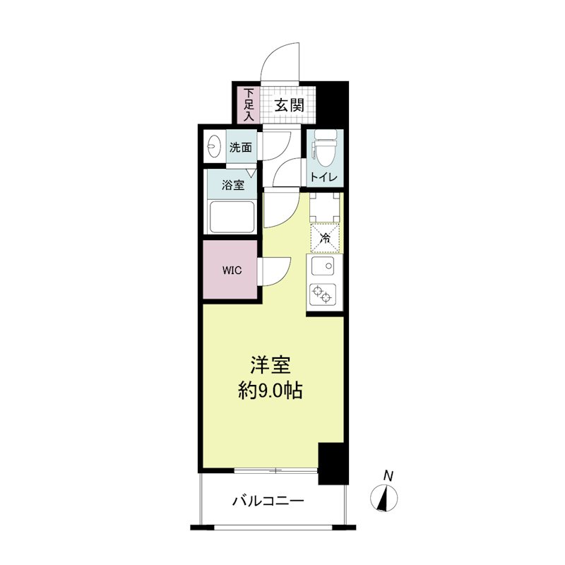 神戸市中央区花隈町のマンションの間取り