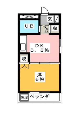 ラポール横割の間取り