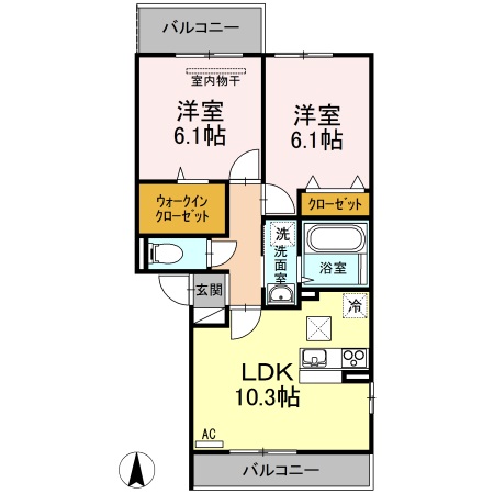 ポルト白石　A棟の間取り