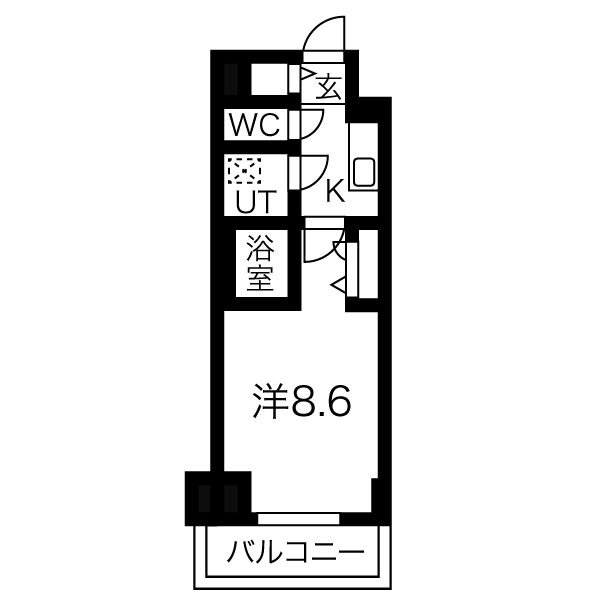 【ファステート名古屋駅前アルティスの間取り】