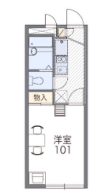 【春日部市粕壁東のアパートの間取り】