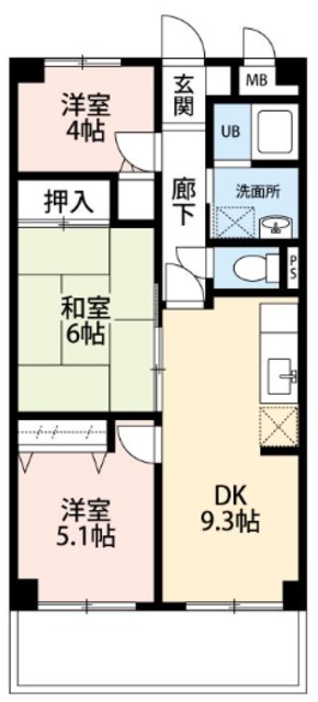 プランドール坂戸の間取り