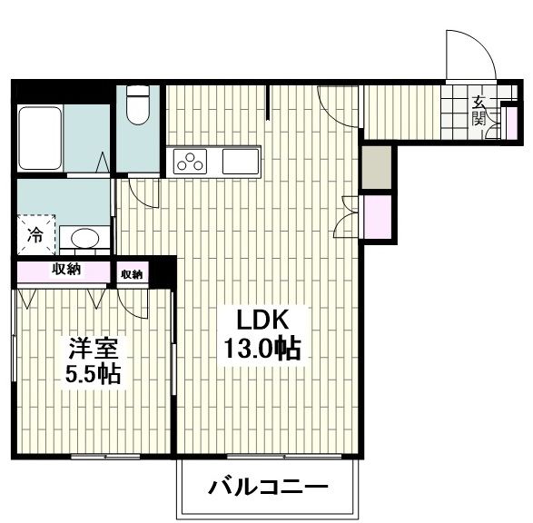 クラウン　メゾンの間取り