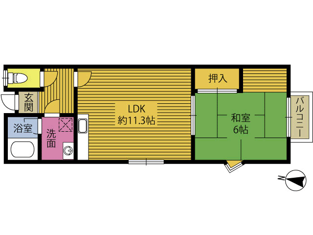 フィーレ羽屋の間取り