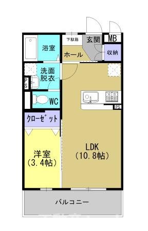 天草市浄南町のマンションの間取り