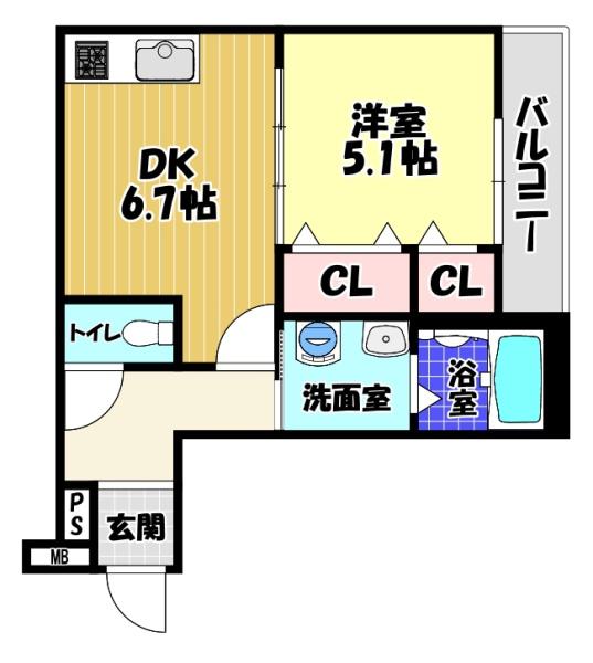 フジパレス河内長野の間取り