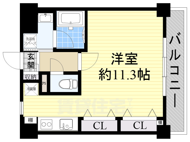 堺市堺区宿院町西のマンションの間取り