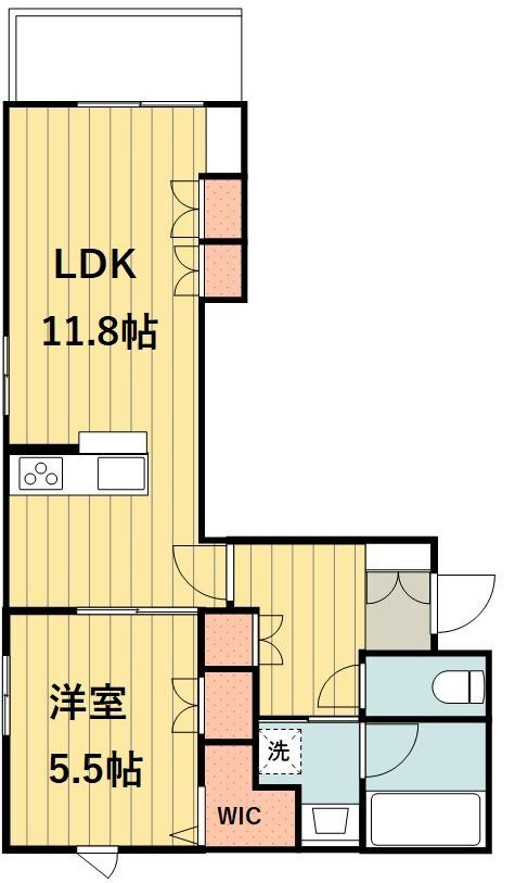 【千代田区神田神保町のマンションの間取り】