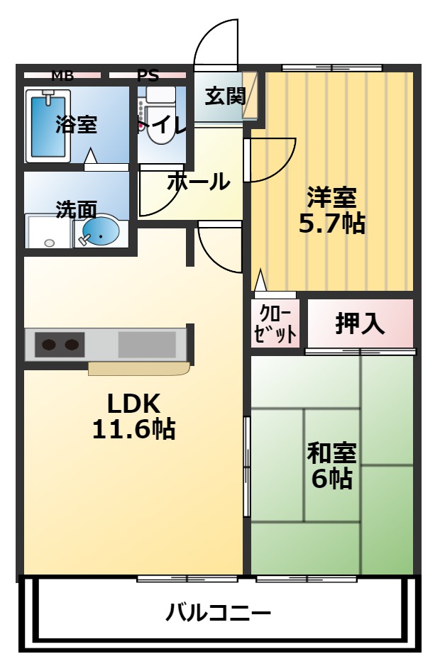 シーズン柞田の間取り