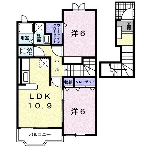 アルカンシエル弐番館の間取り