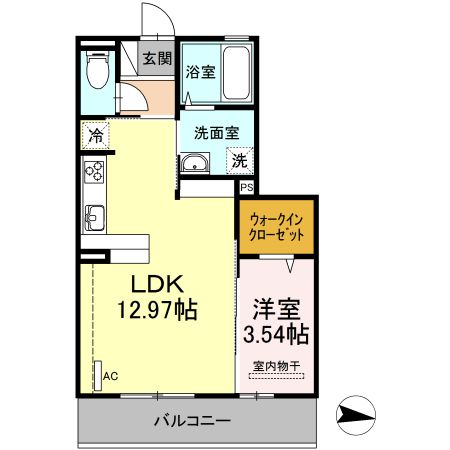 【Ｄ-room道の間取り】