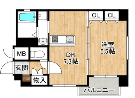 リゾ北白川の間取り