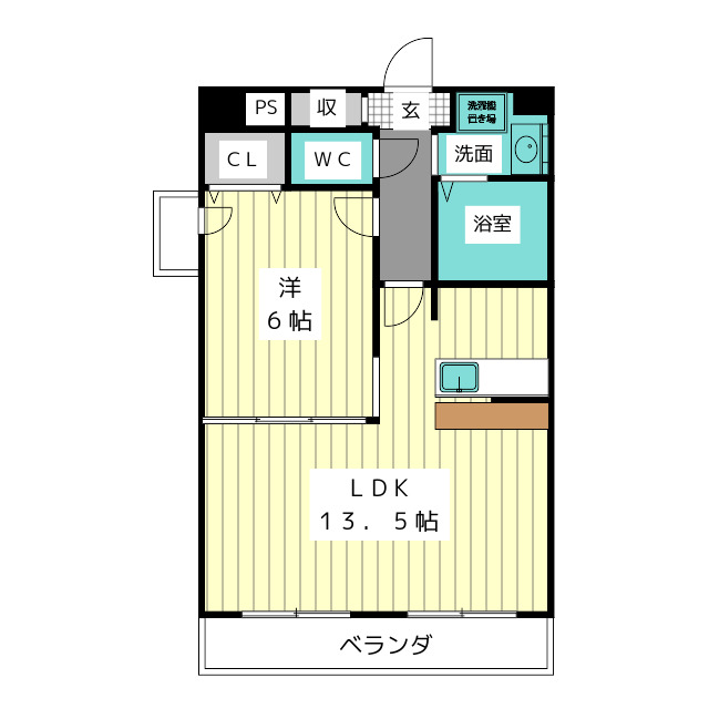 メゾン　ルミノーズの間取り